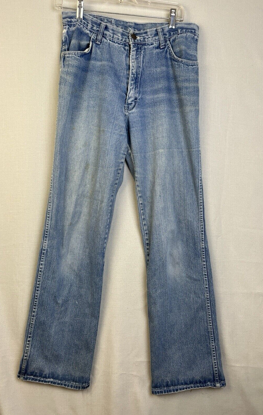 Jean De Paree Vintage 70's Jeans Women's 10 Distressed Straight Leg High Rise